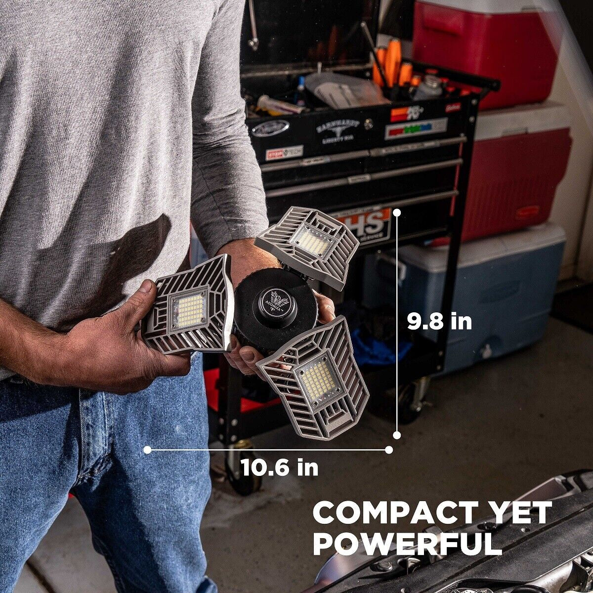 Three Led Garage Light- Led Adjustable Light-Basement Led Light