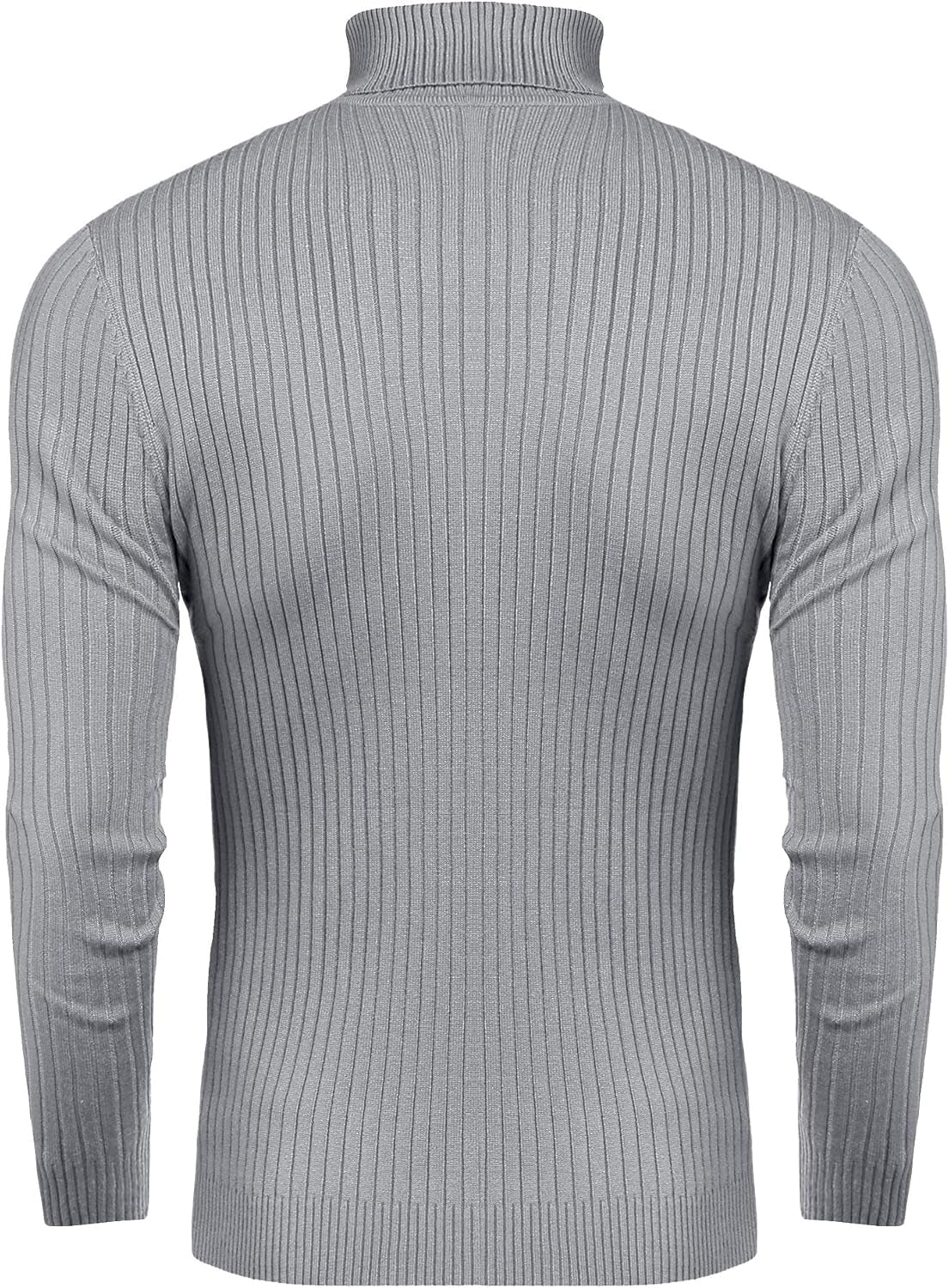 Mens Slim Fit Turtleneck Sweater Cable Knit Thermal Pullover Sweater